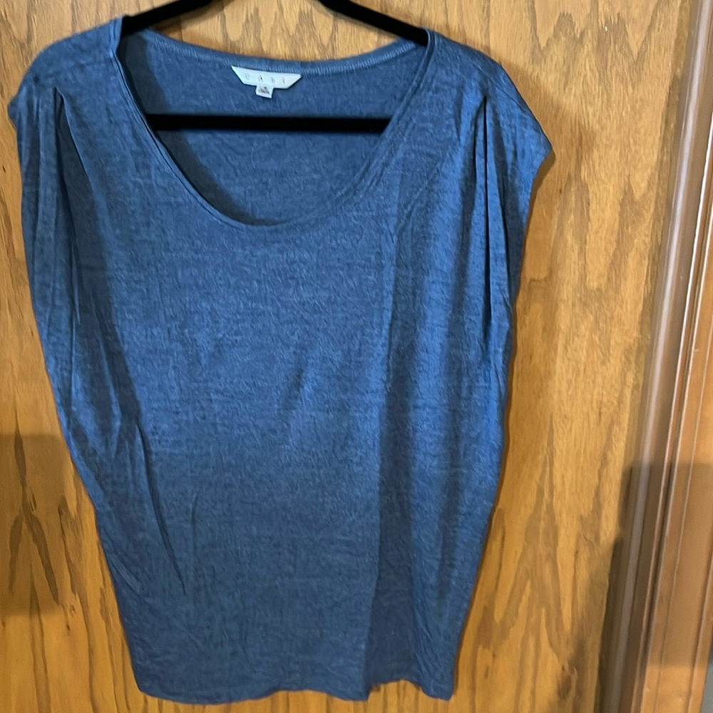 CAbi  100% Rayon Scoopneck Top #259